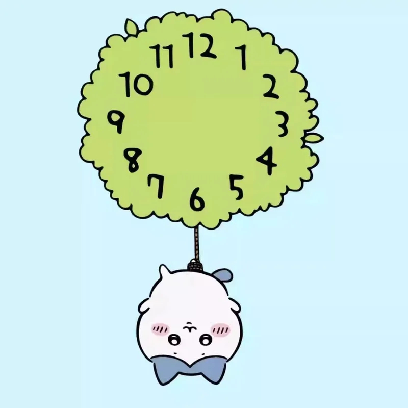 Cute Chiikawa Pendulum Wall Cl - Home Decor Online ulasan dan harga