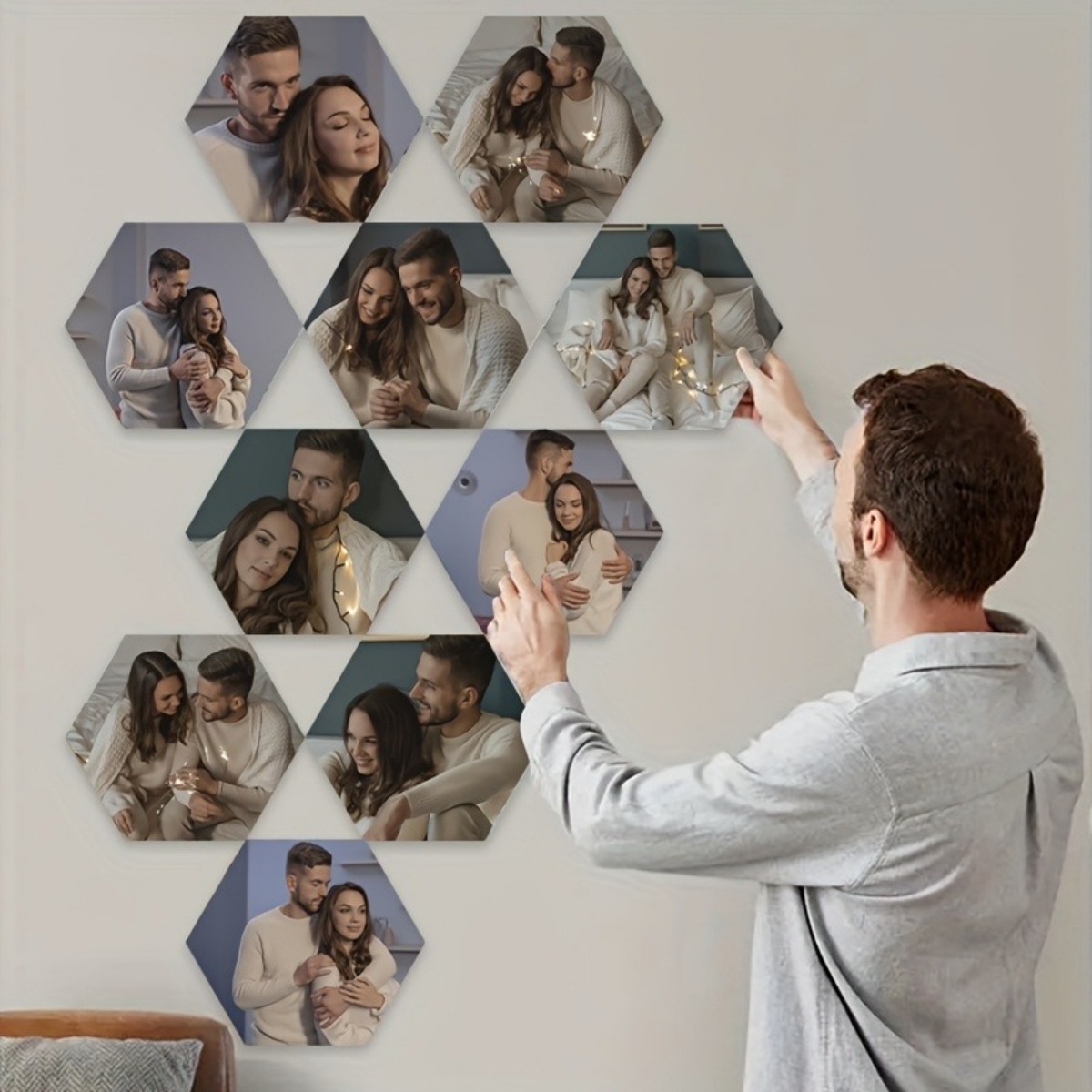 Custom Wall Decor — Modern Hex - Home Decor For Birthday ulasan dan harga