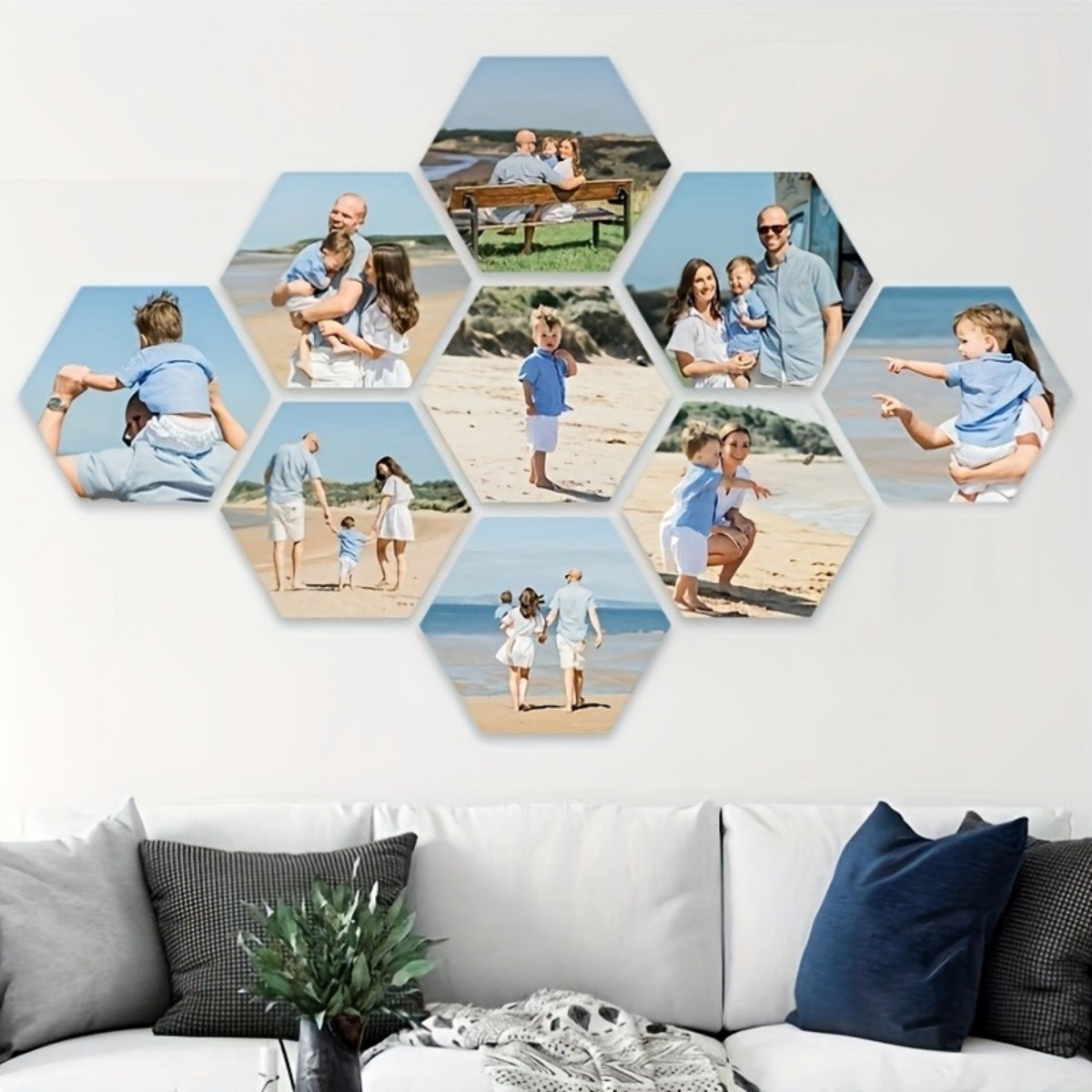 Custom Wall Decor — Modern Hex - Home Decor For Birthday ulasan dan harga