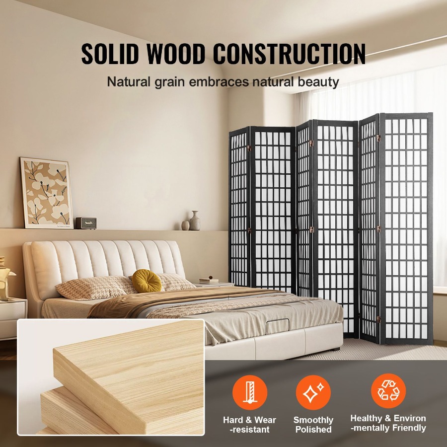 6 Panel Japanese Room Divider  - Room Divider Screen ulasan dan harga