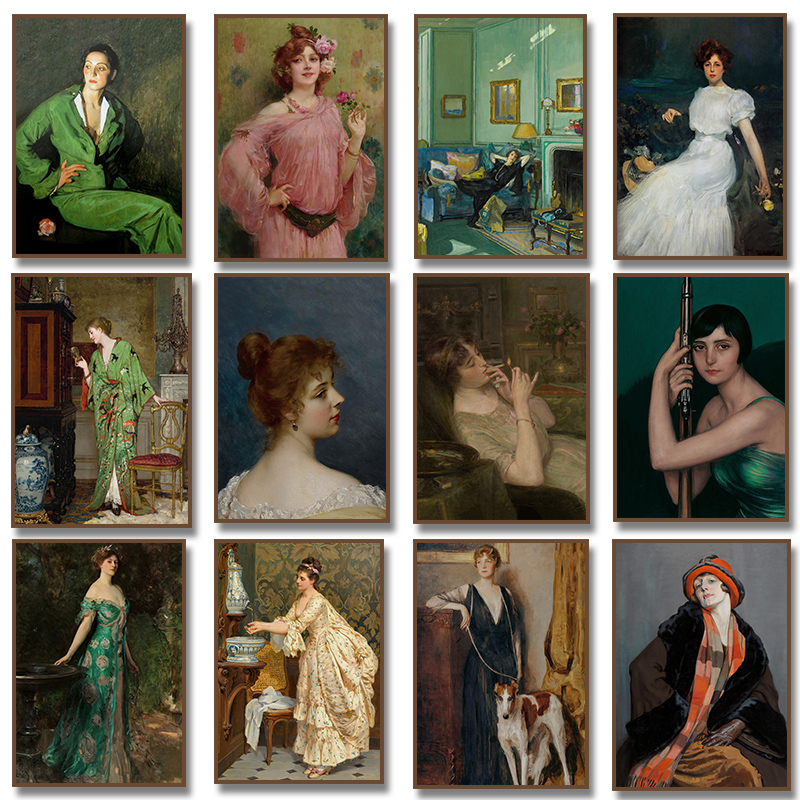 Renaissance Women Portrait Pos - Victory Home Decor ulasan dan harga