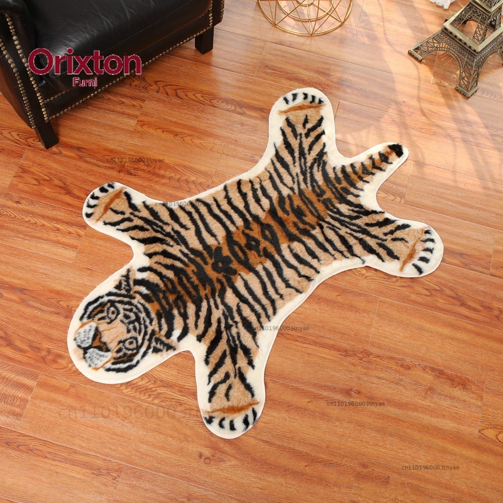 Tiger Printed Rug Cow Leopard  - Cowhide Rug Faux ulasan dan harga