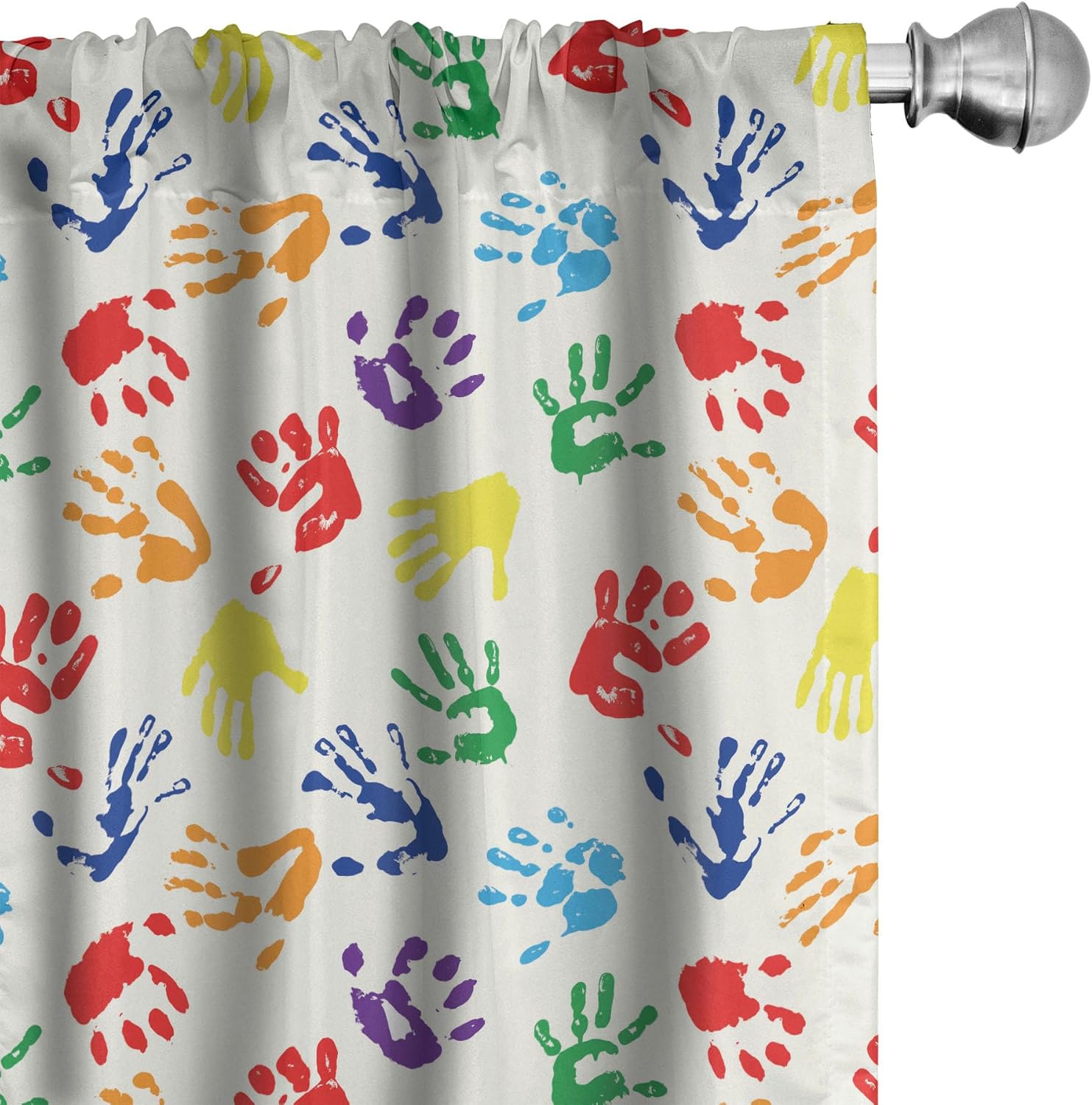 Colorful Handprint Rainbow Cur - Home Decor Color Palettes ulasan dan harga