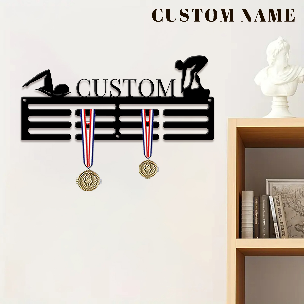 1pc Custom Swimming Metal Meda - Home Decor For Birthday ulasan dan harga
