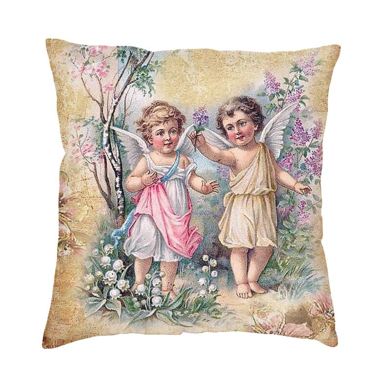 Victorian Angel Square Pillow  - Victory Home Decor ulasan dan harga