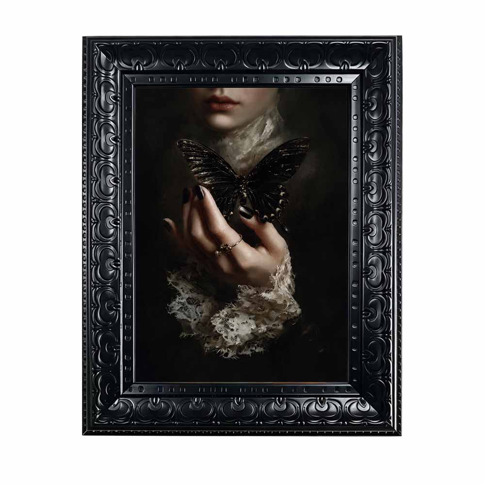 Framed Canvas Wall Art Dark Go - Abstract Oil Painting ulasan dan harga