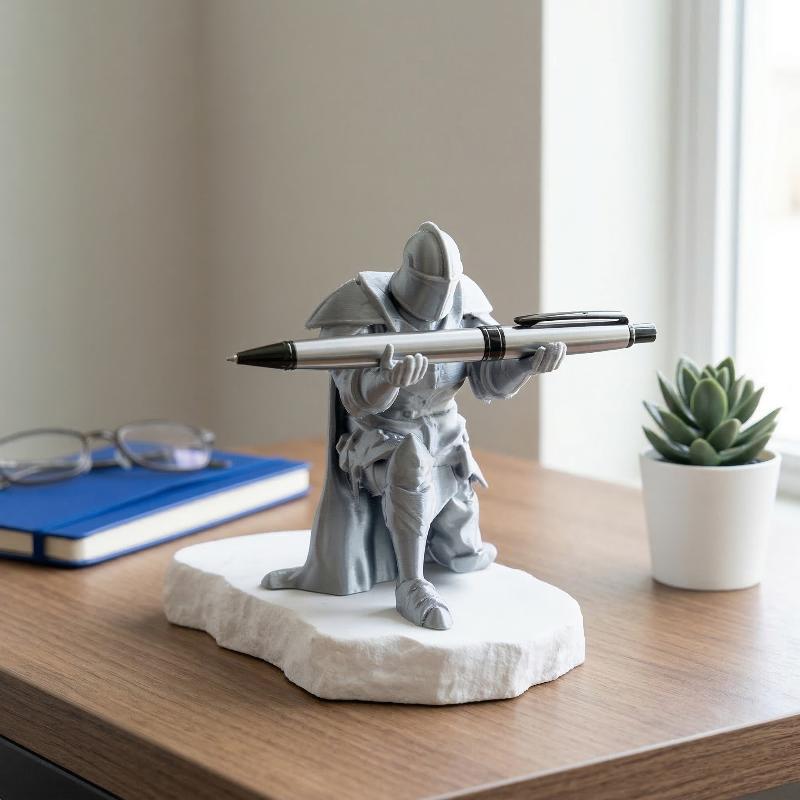 Knight Pen Holder Resin Mediev - Home Decor Medieval ulasan dan harga