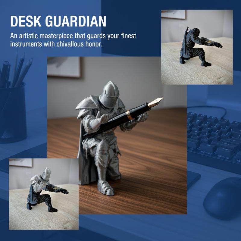 Knight Pen Holder Resin Mediev - Home Decor Medieval ulasan dan harga
