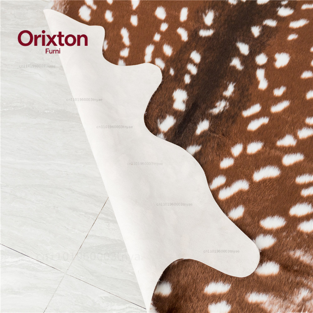 Fashion Hot Faux Deer Printed  - Cowhide Rug Faux ulasan dan harga