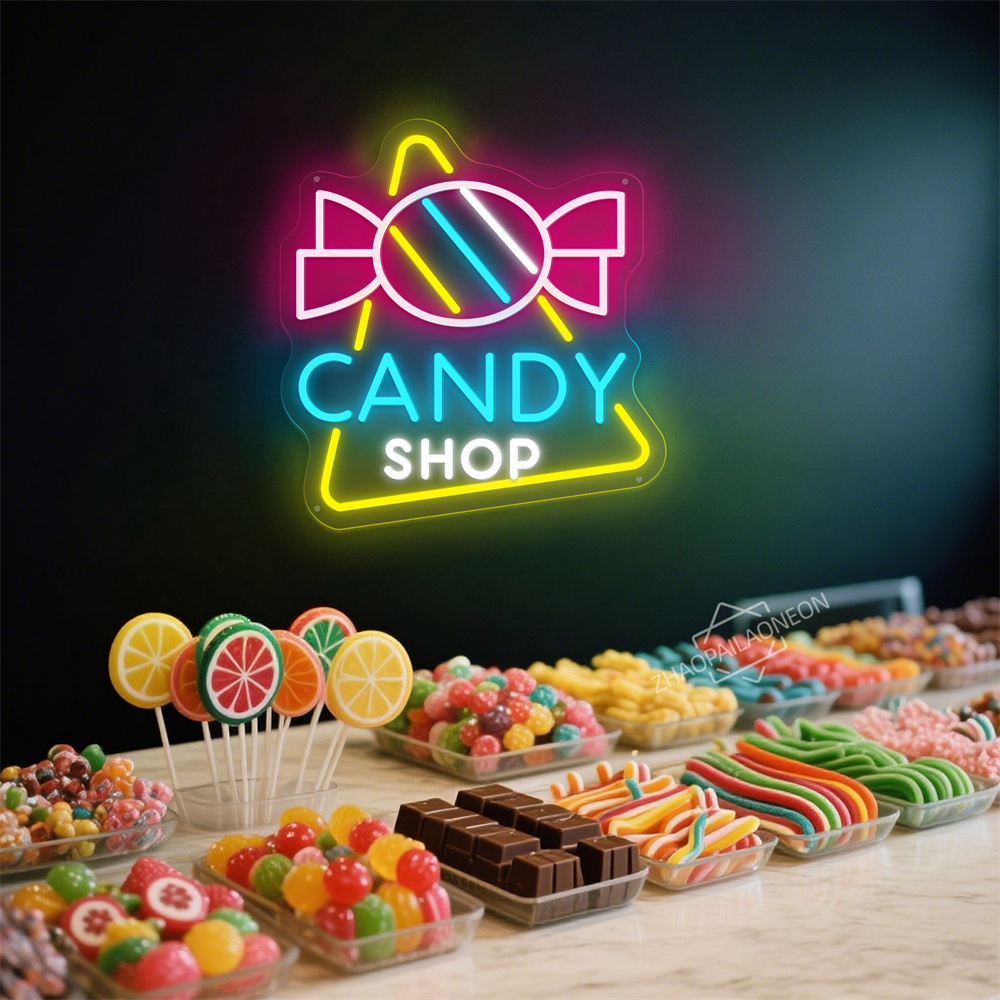 Candy Shop  LED Neon Candy USB - Home Decor Nearby ulasan dan harga