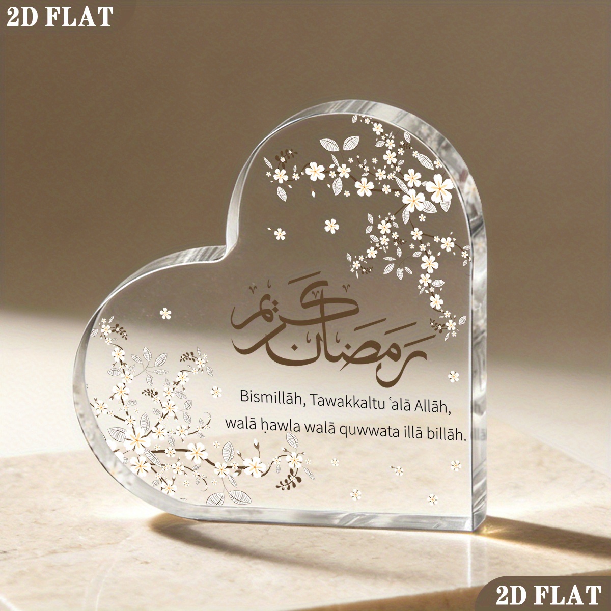 CIFBUY Acrylic Plaque 2D Flat  - Home Decoration ulasan dan harga