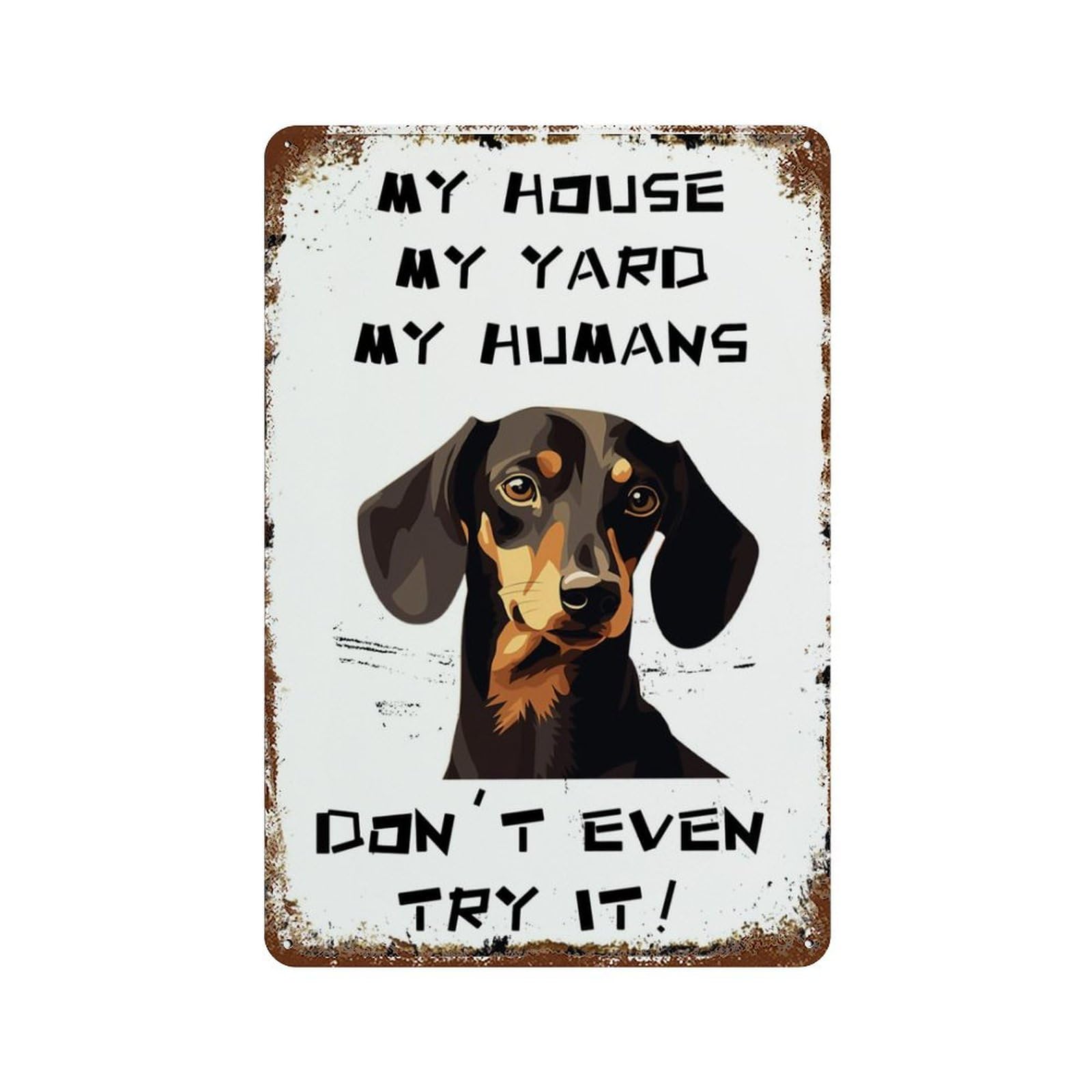 Vintage Tin Sign Dachshund My  - Home Decor Nearby ulasan dan harga