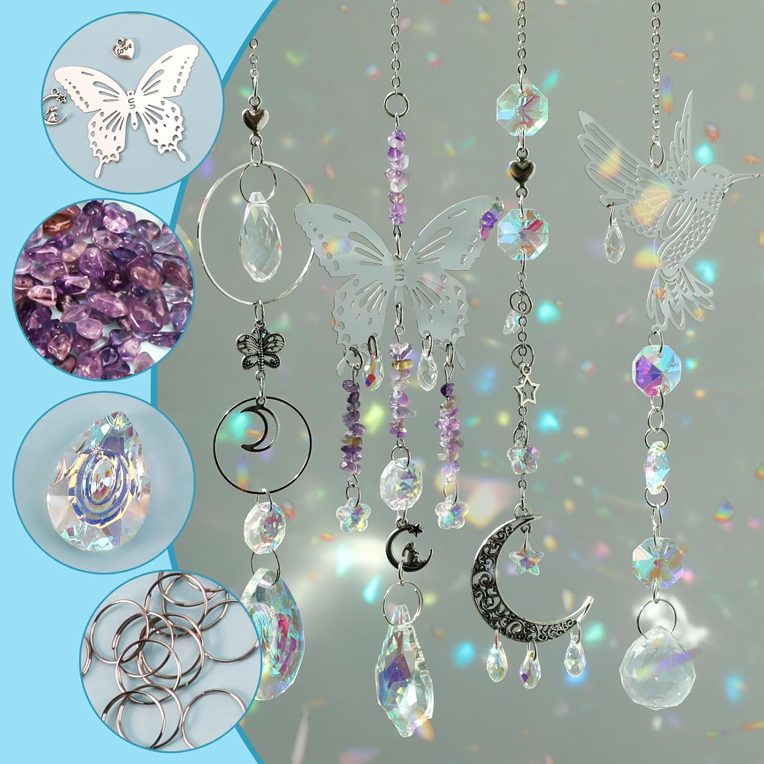 DIY 400pcs SunCatchers Making  - Crystal Sun Catcher ulasan dan harga