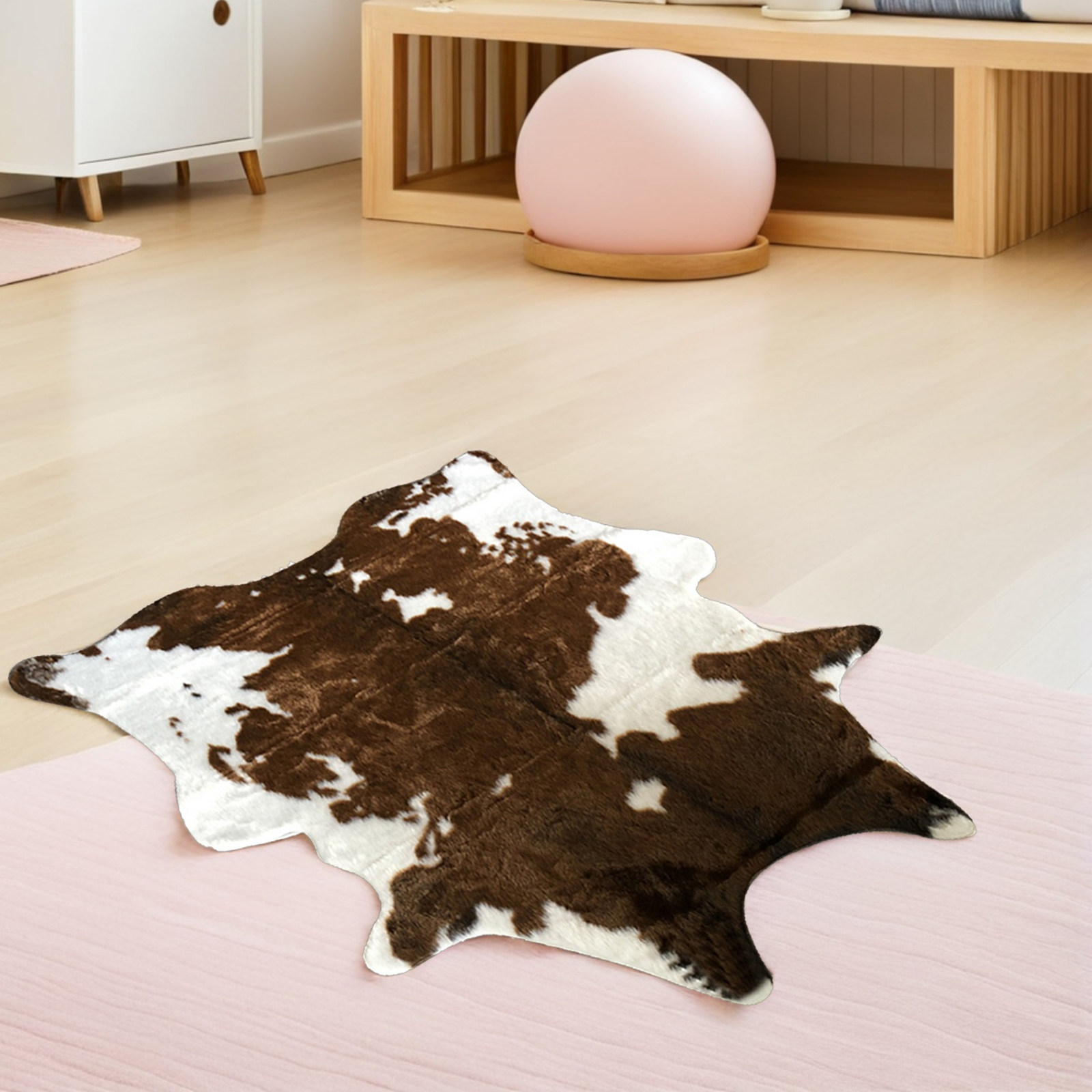 Faux Leather Carpet Cowhide Ca - Cowhide Rug Faux ulasan dan harga