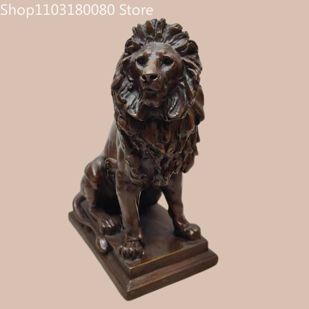 21cm Antique Finish Copper Lio - Home Decoration ulasan dan harga