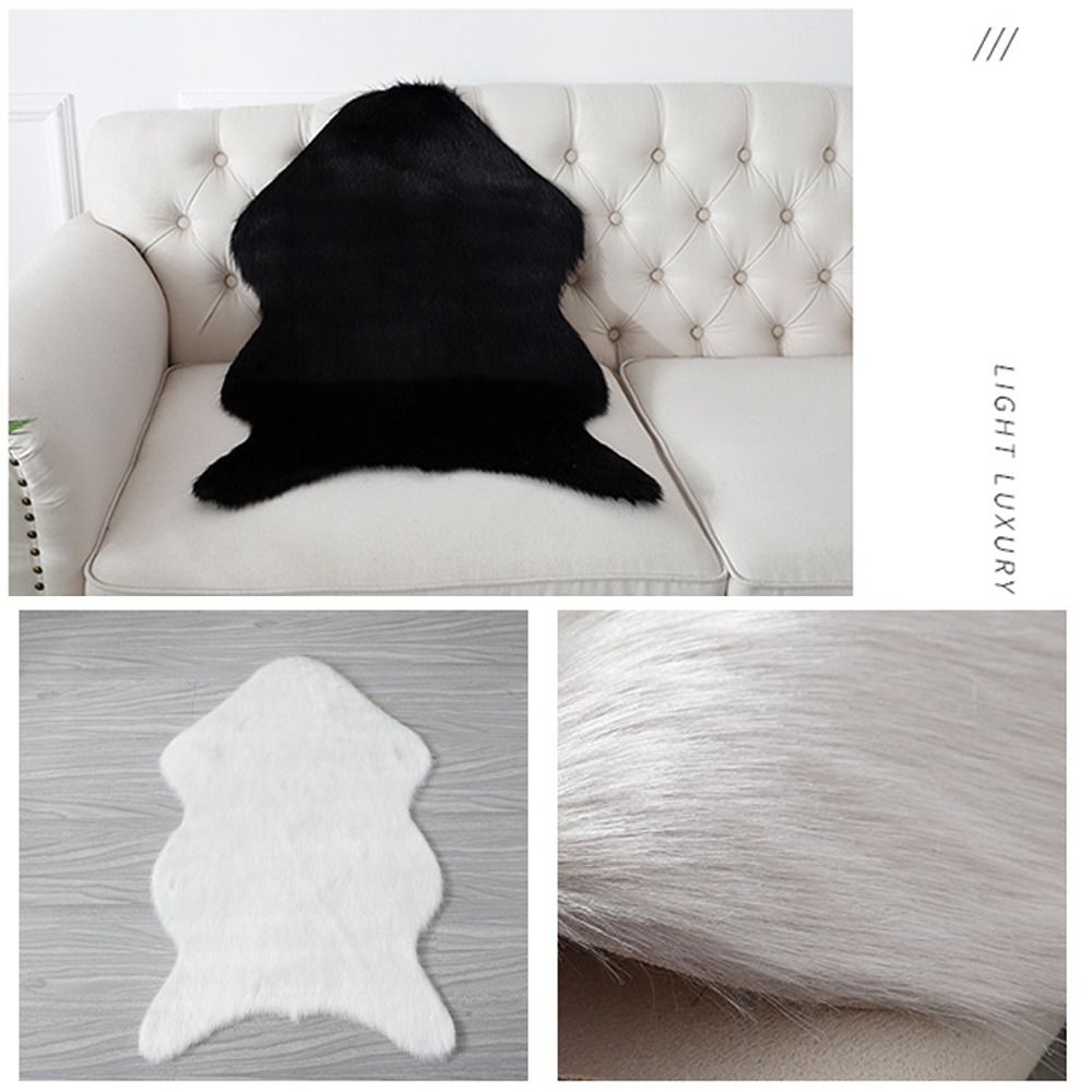 40x60cm New Carpet Plush Soft  - Cowhide Rug Faux ulasan dan harga