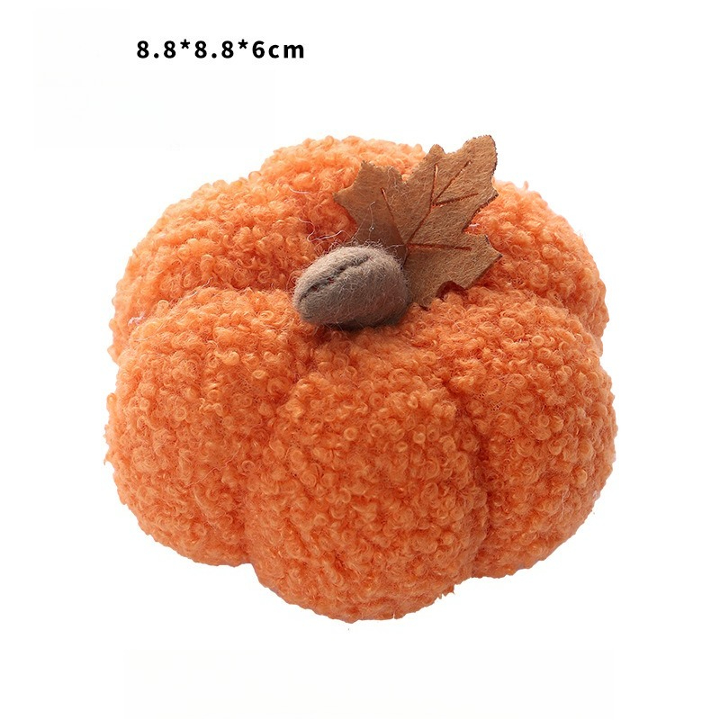 Fluffy Pumpkin Plush Halloween - Home Decor For Birthday ulasan dan harga