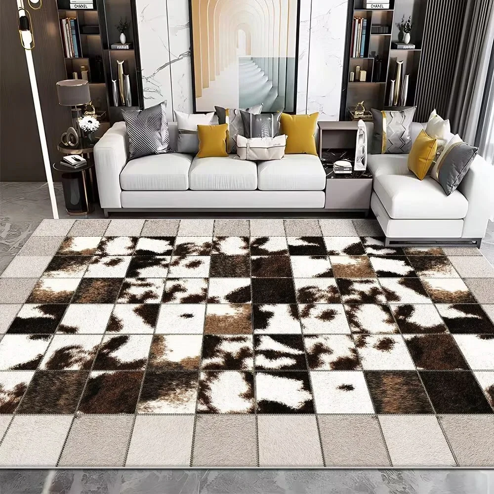 Modern Imitation Cowhide Luxur - Cowhide Rug Faux ulasan dan harga