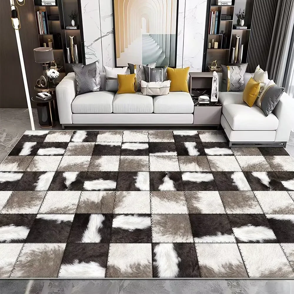 Modern Imitation Cowhide Luxur - Cowhide Rug Faux ulasan dan harga