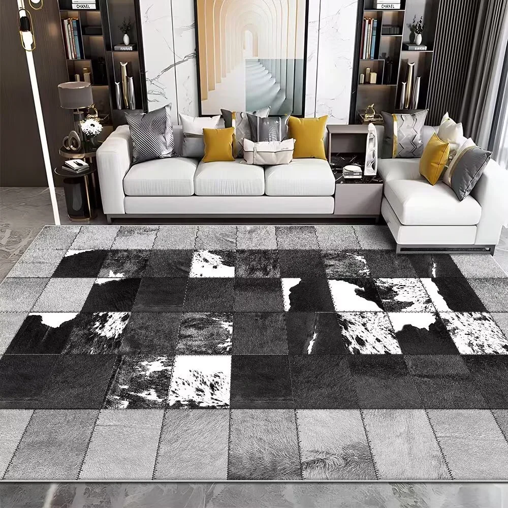 Modern Imitation Cowhide Luxur - Cowhide Rug Faux ulasan dan harga