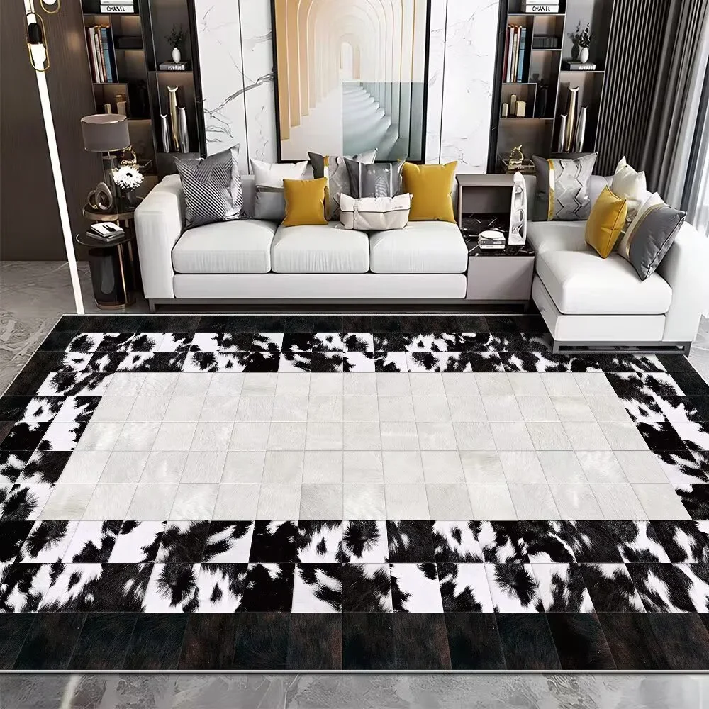 Modern Imitation Cowhide Luxur - Cowhide Rug Faux ulasan dan harga