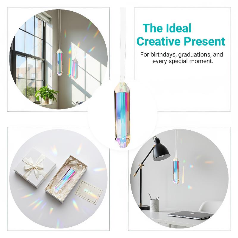 Artificial Colorful Crystal Ha - Crystal Sun Catcher ulasan dan harga