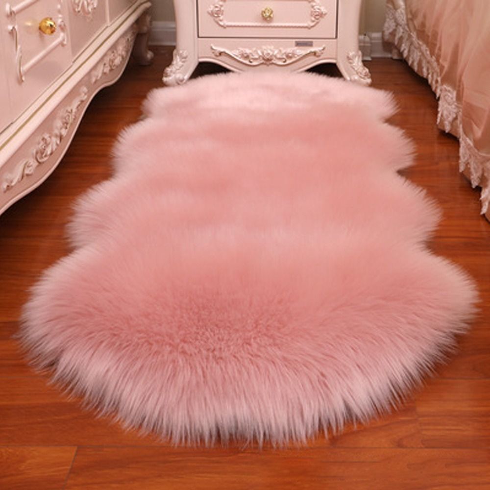 Artificial Sheepskin Long Hair - Cowhide Rug Faux ulasan dan harga