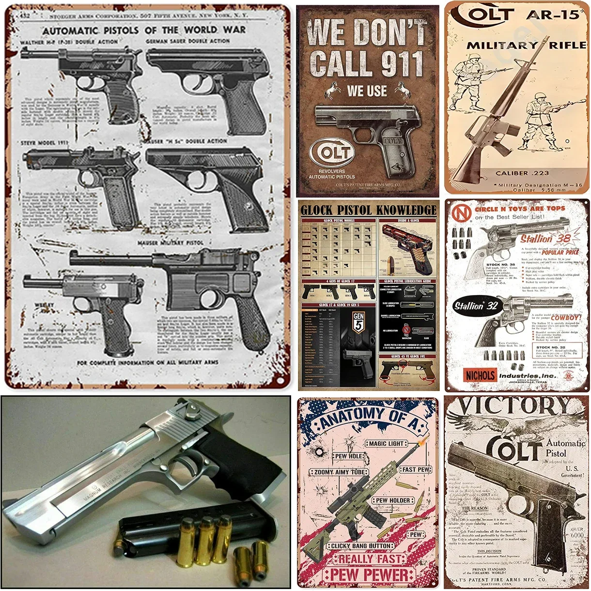 Victory Colt Metal Tin Signs   - Victory Home Decor ulasan dan harga