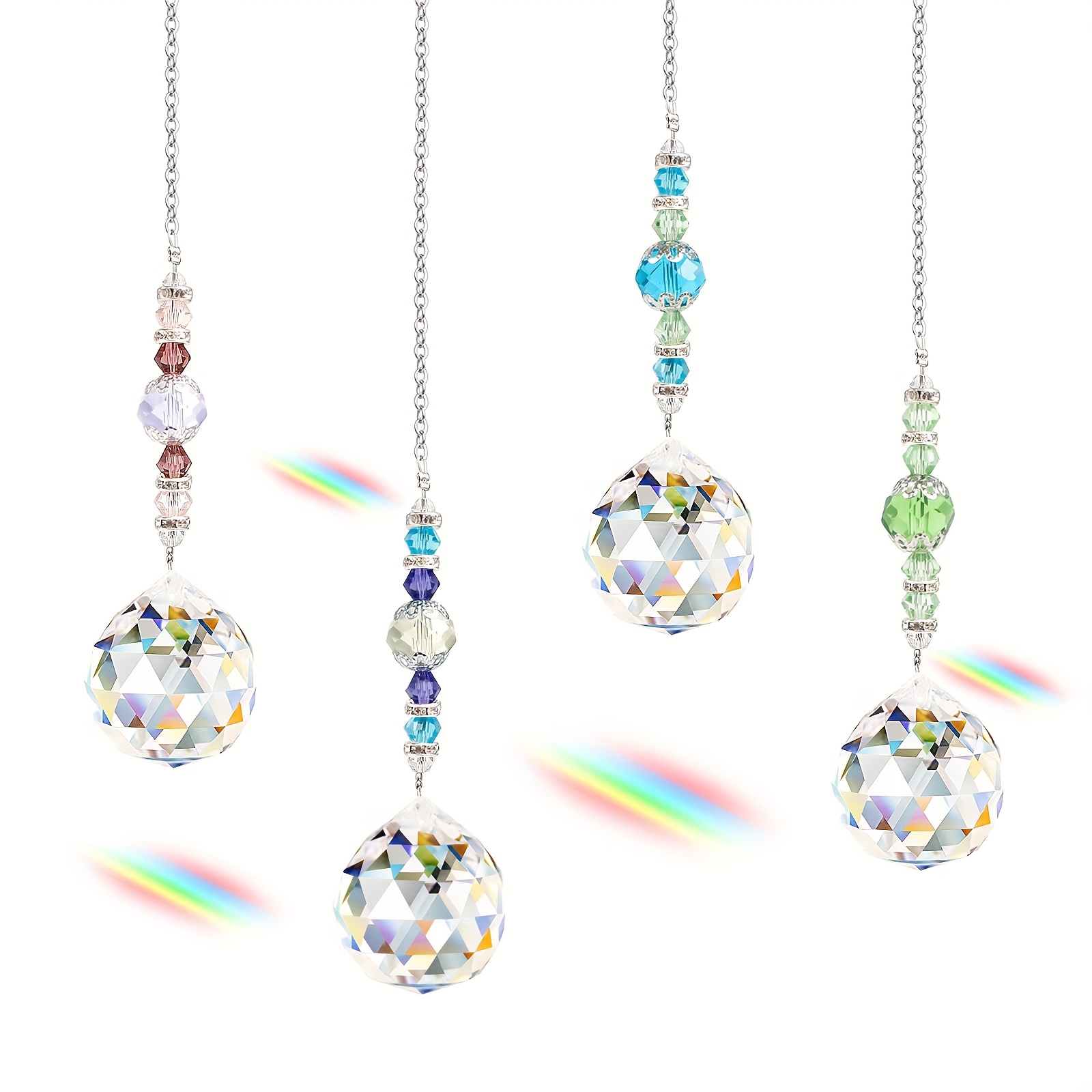 4 Pcs Window Crystal Suncatche - Crystal Sun Catcher ulasan dan harga