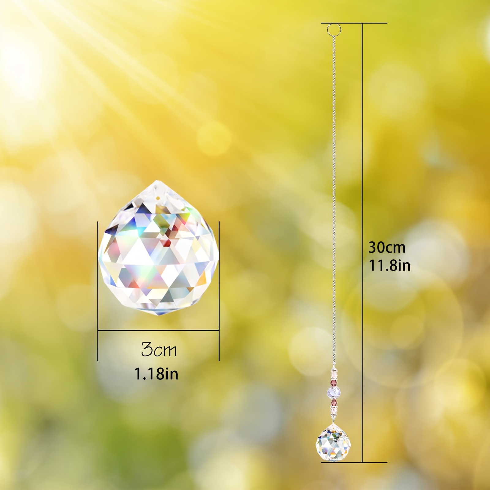 4 Pcs Window Crystal Suncatche - Crystal Sun Catcher ulasan dan harga