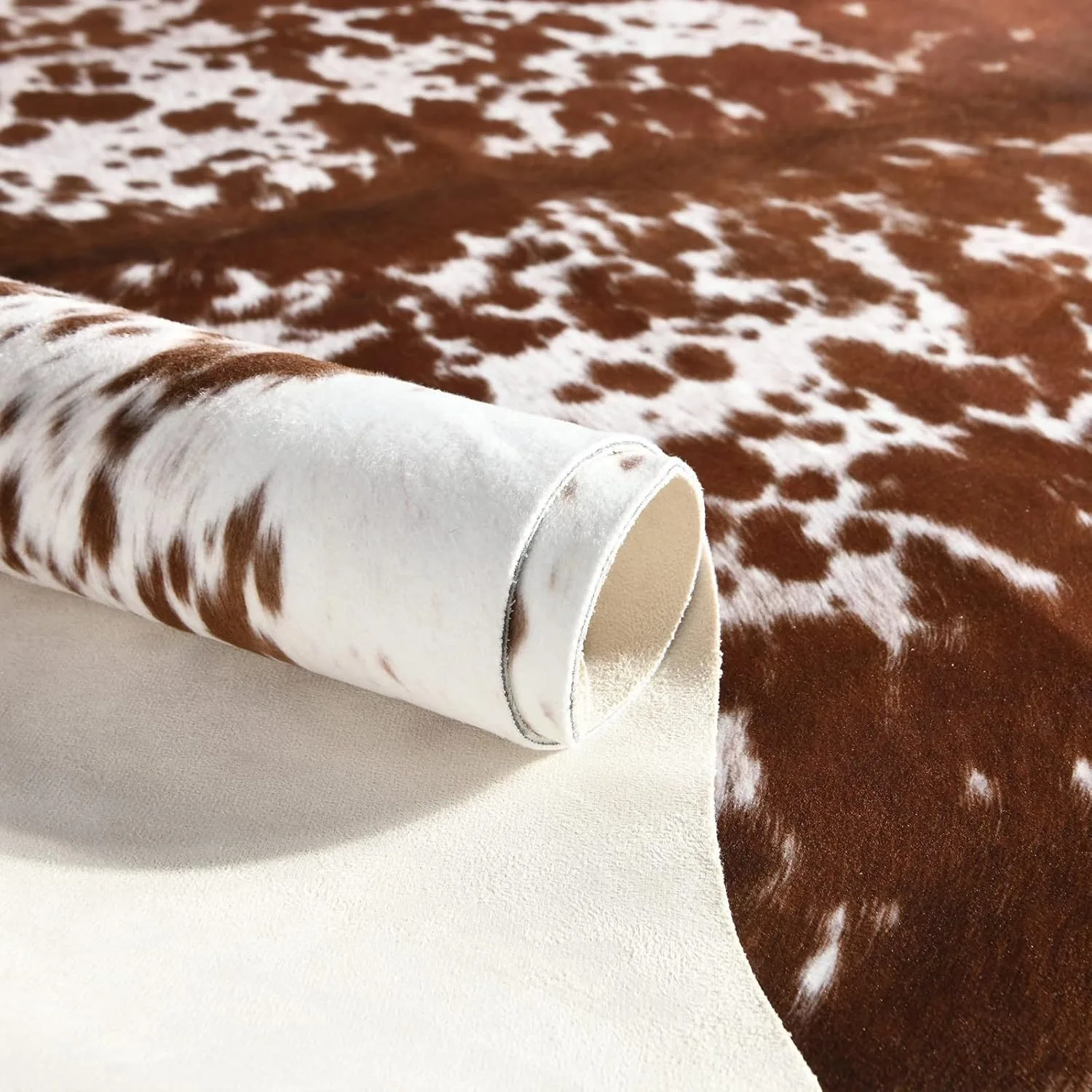 Premium Cow Print Faux Hide Ru - Cowhide Rug Faux ulasan dan harga