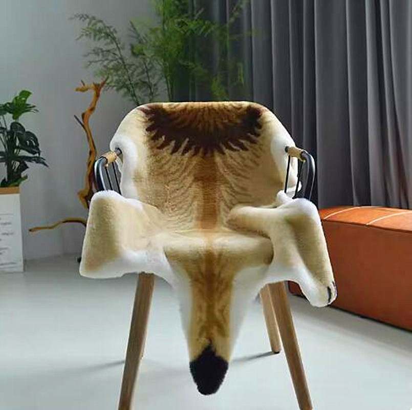 150x100cm Leopard Print Large  - Cowhide Rug Faux ulasan dan harga