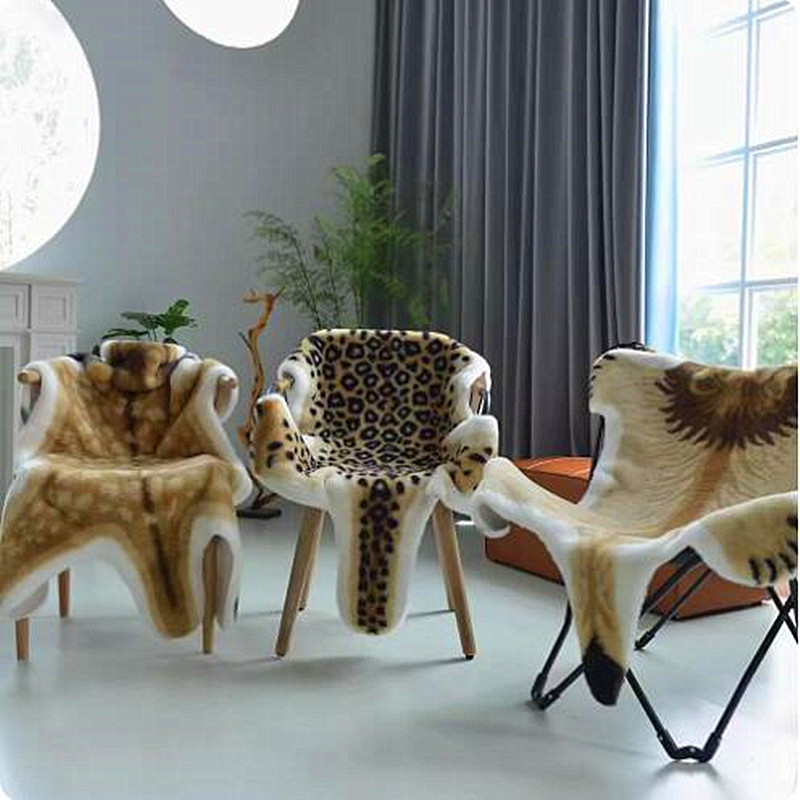 150x100cm Leopard Print Large  - Cowhide Rug Faux ulasan dan harga