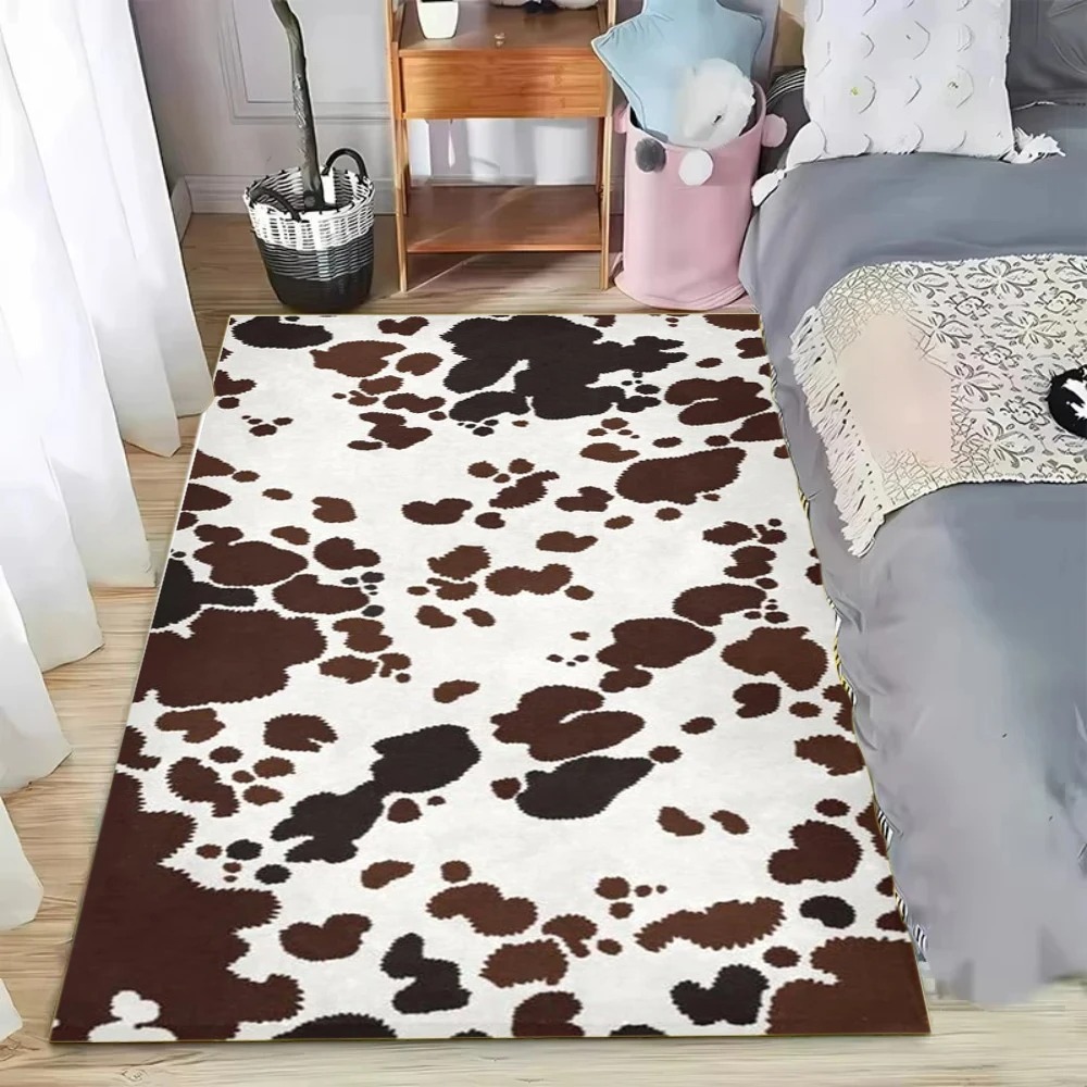 Faux Cowhide Pattern Area Rug  - Cowhide Rug Faux ulasan dan harga