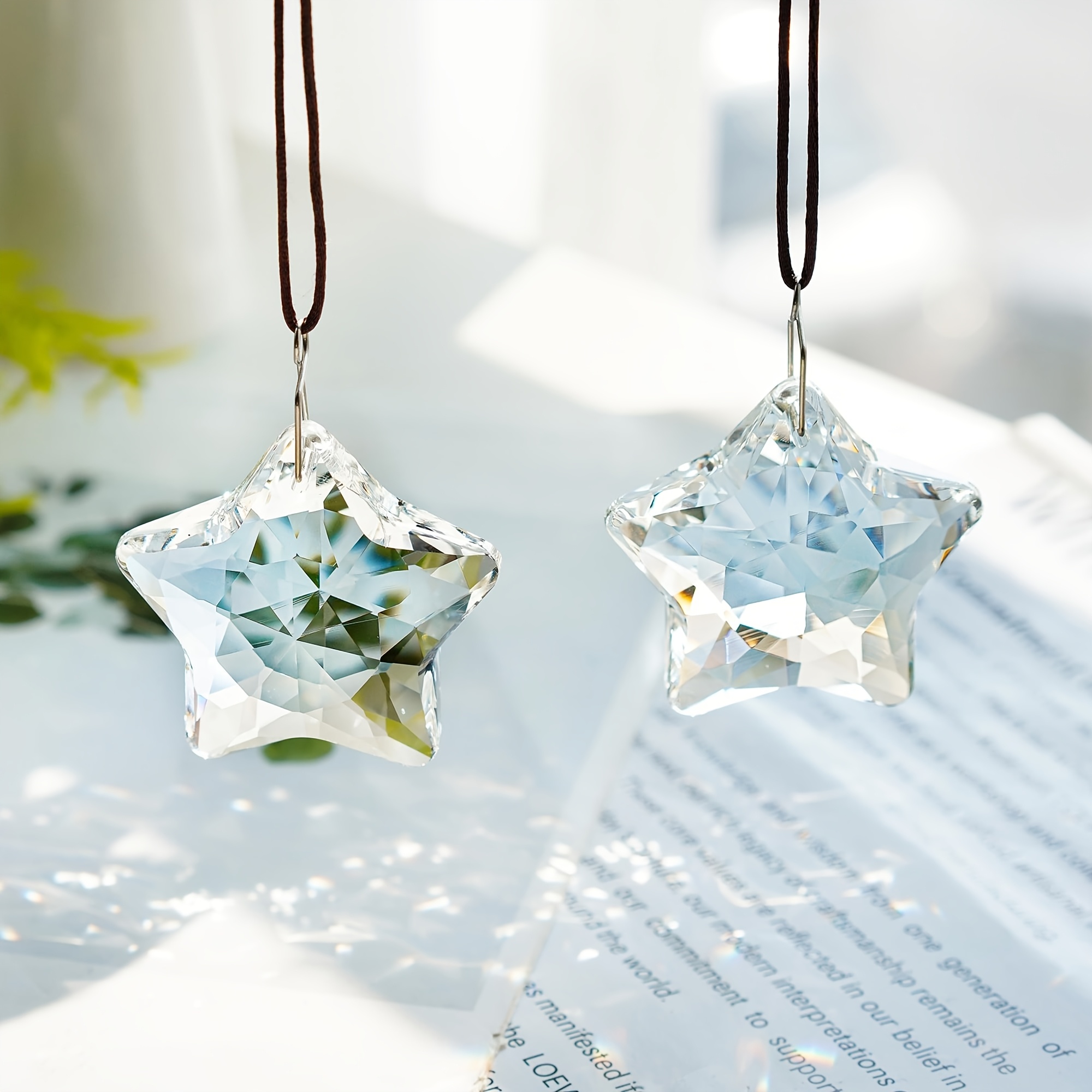 2-piece 2-inch Crystal Sun Cat - Crystal Sun Catcher ulasan dan harga
