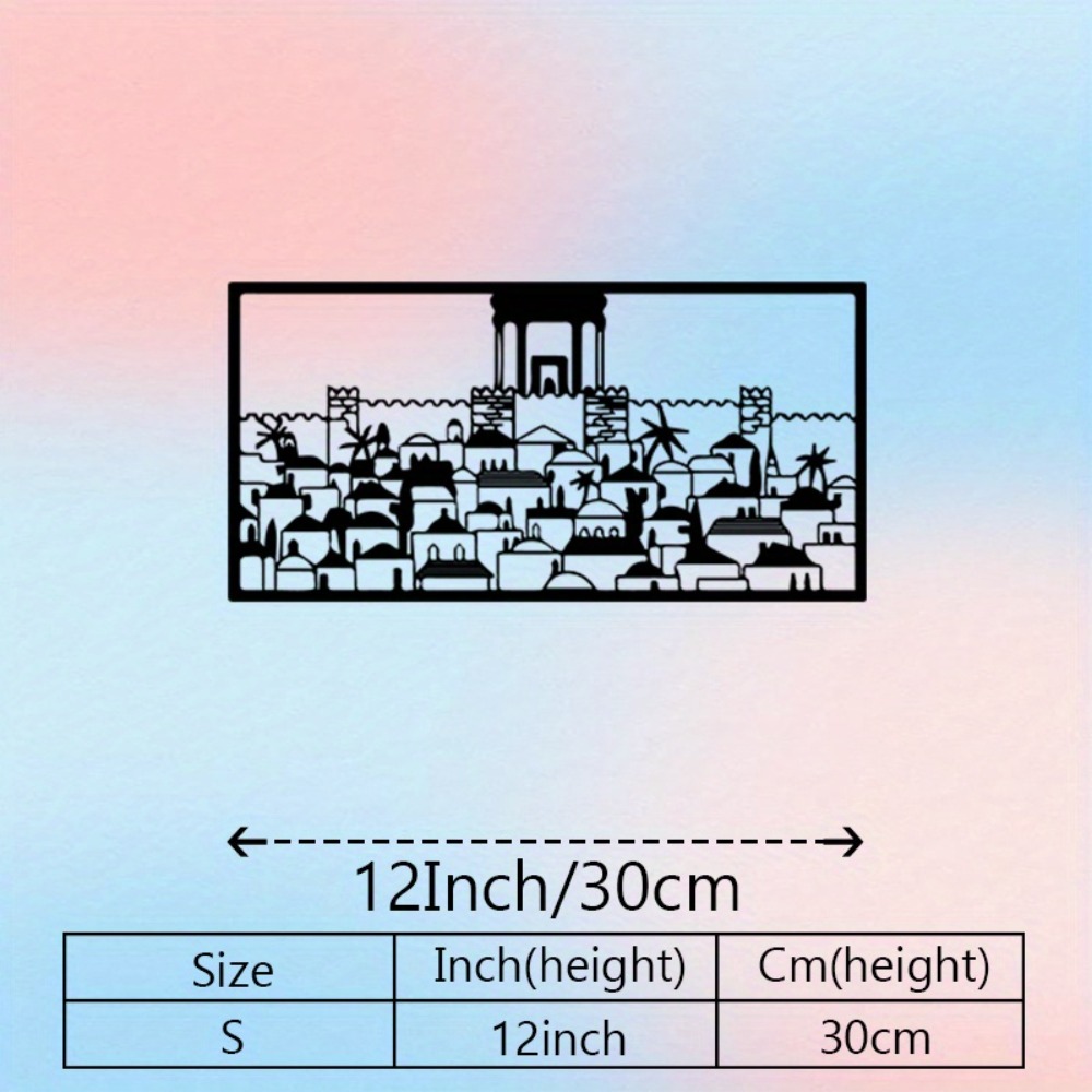 CIFBUY Metal Wall Art Jerusale - Home Decoration ulasan dan harga